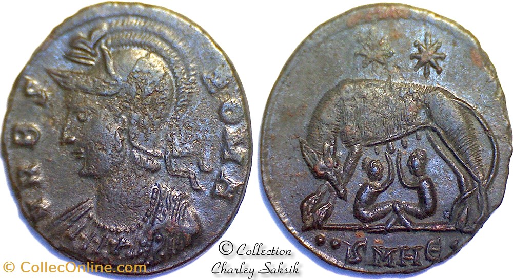 URBS ROMA - Héraclée monnaies antiques romaines republicaines imperiales urbs roma heraclee