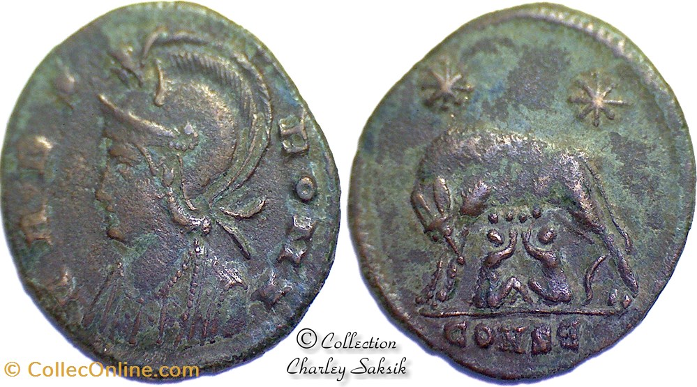 URBS ROMA - Constantinople monnaies antiques romaines republicaines imperiales urbs roma constantinople