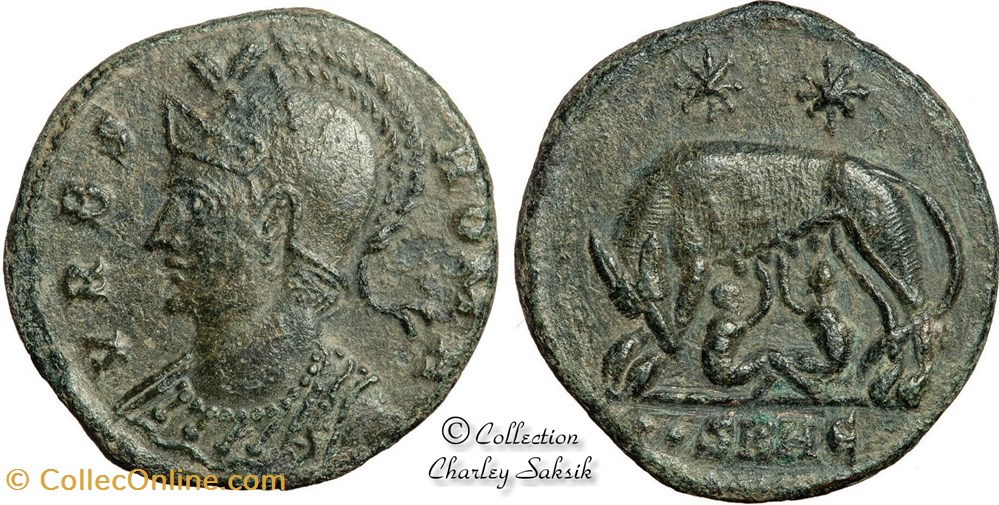 URBS ROMA - Héraclée monnaies antiques romaines republicaines imperiales urbs roma heraclee