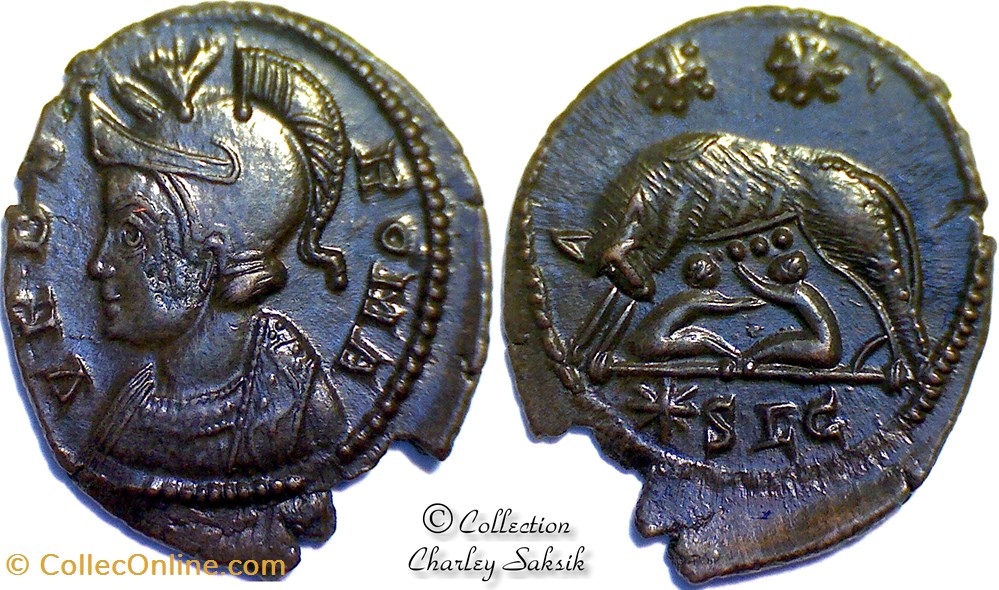 URBS ROMA - Lyon monnaies antiques romaines republicaines imperiales urbs roma lyon