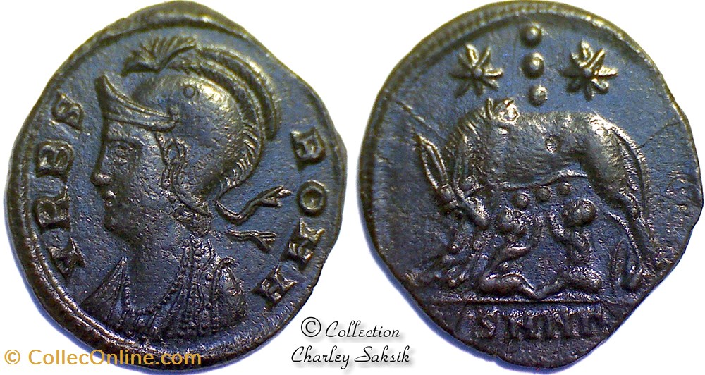 URBS ROMA - Nicomédie monnaies antiques romaines republicaines imperiales urbs roma nicomedie