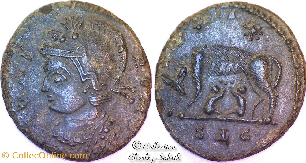 URBS ROMA - Lyon monnaies antiques romaines republicaines imperiales urbs roma lyon