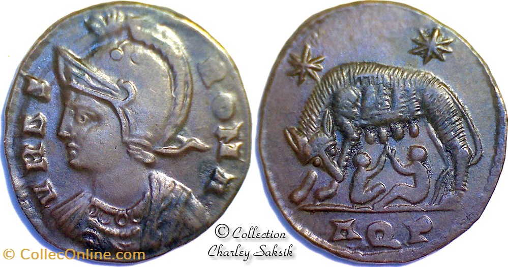 URBS ROMA - Aquilée monnaies antiques romaines republicaines imperiales urbs roma aquilee