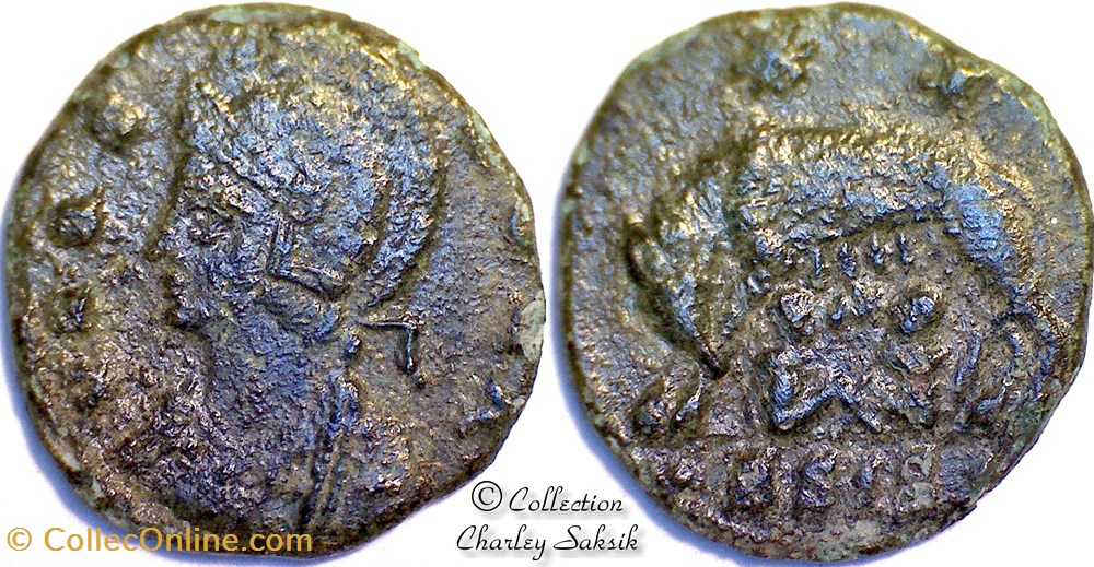 URBS ROMA - Siscia monnaies antiques romaines republicaines imperiales urbs roma siscia