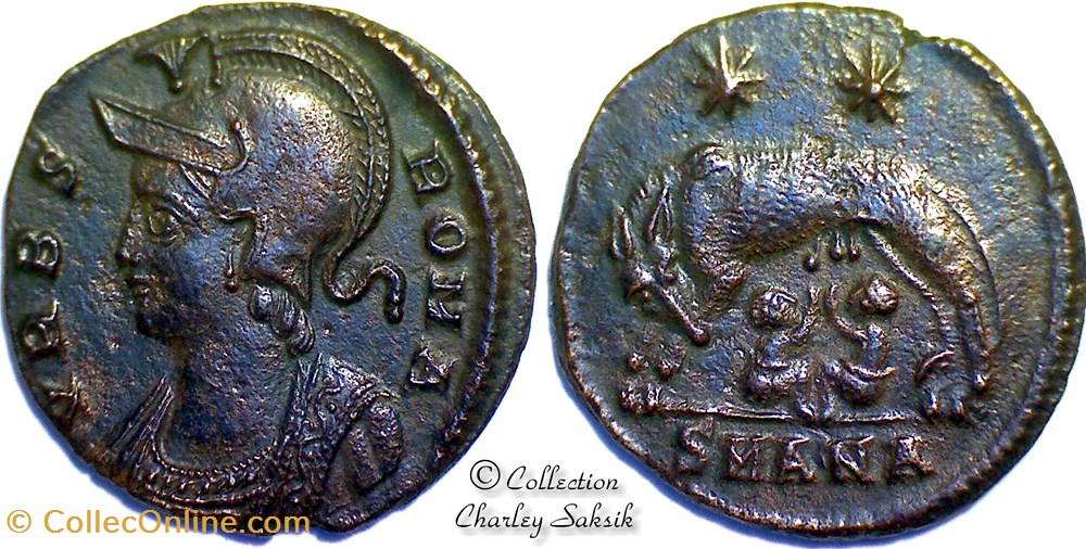 URBS ROMA - Antioche monnaies antiques romaines republicaines imperiales urbs roma antioche