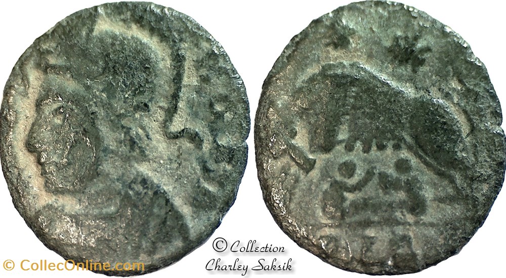 URBS ROMA - Lyon monnaies antiques romaines republicaines imperiales urbs roma lyon