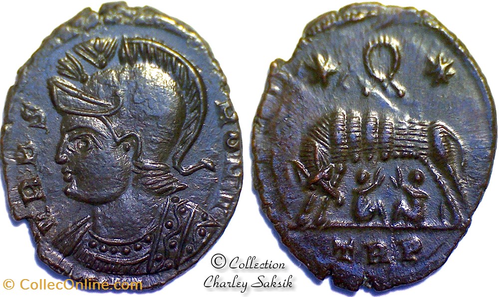 URBS ROMA - Trèves monnaies antiques romaines republicaines imperiales urbs roma treves