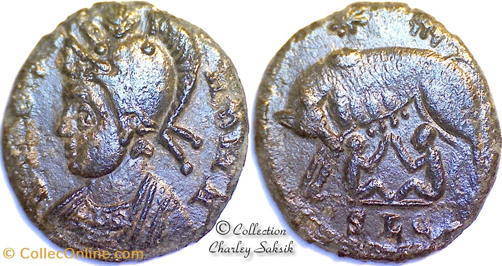 URBS ROMA - Lyon monnaies antiques romaines republicaines imperiales urbs roma lyon