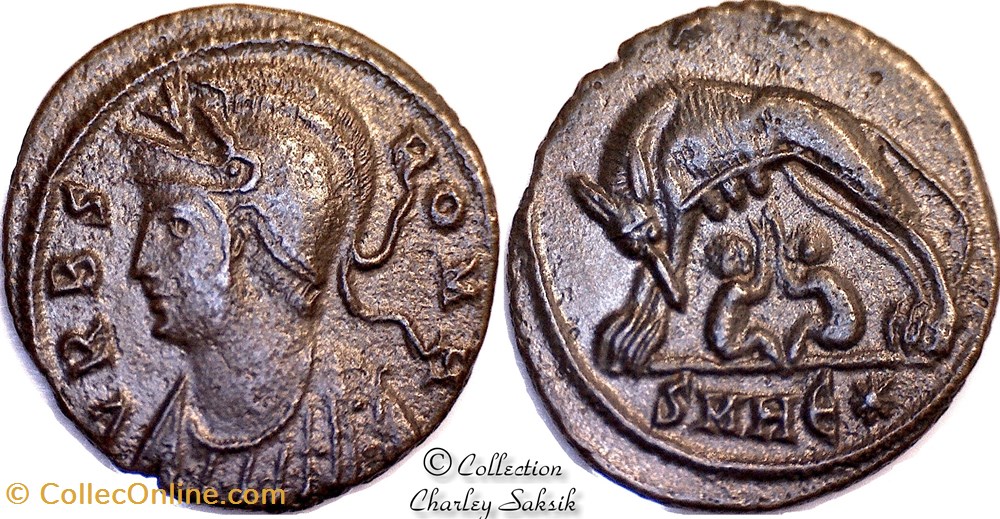 URBS ROMA - Héraclée monnaies antiques romaines republicaines imperiales urbs roma heraclee