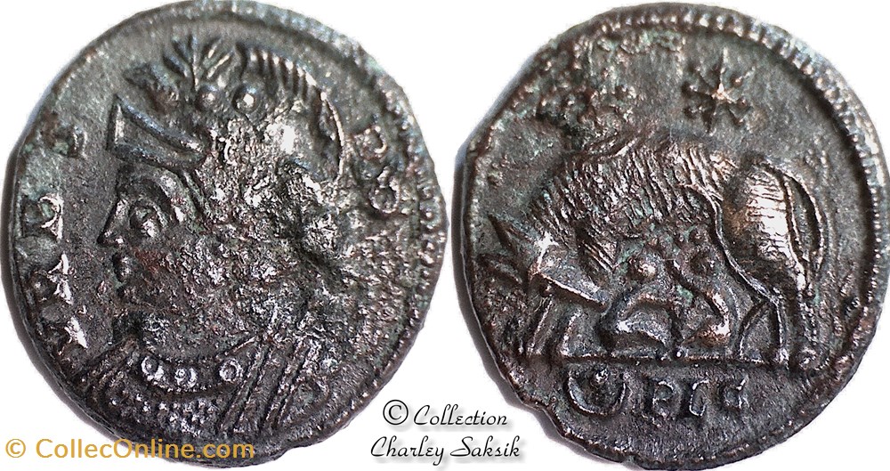 URBS ROMA - Lyon monnaies antiques romaines republicaines imperiales urbs roma lyon