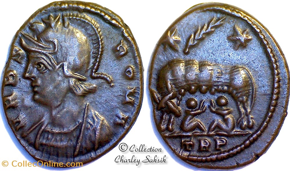 URBS ROMA - Trèves monnaies antiques romaines republicaines imperiales urbs roma treves
