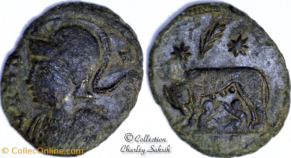 URBS ROMA - Trèves monnaies antiques romaines republicaines imperiales urbs roma treves