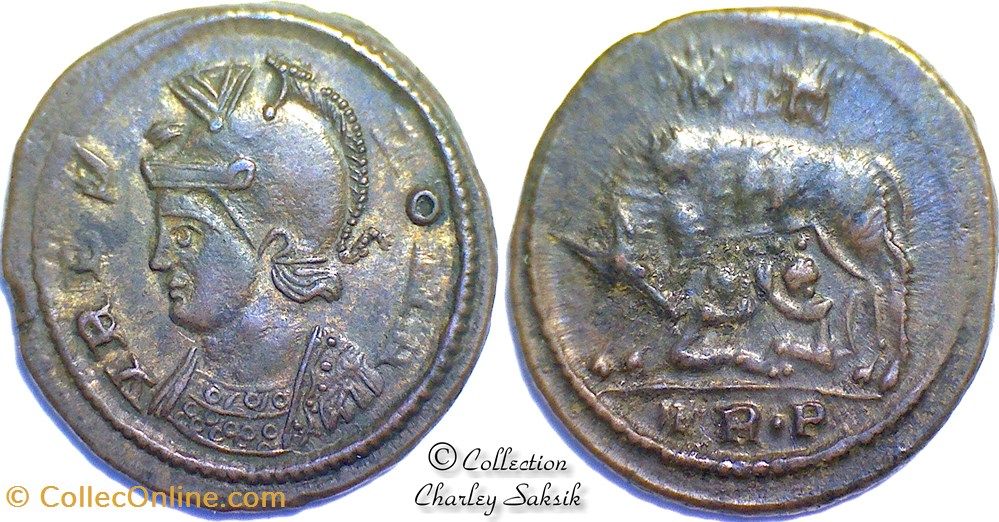 URBS ROMA - Trèves monnaies antiques romaines republicaines imperiales urbs roma treves