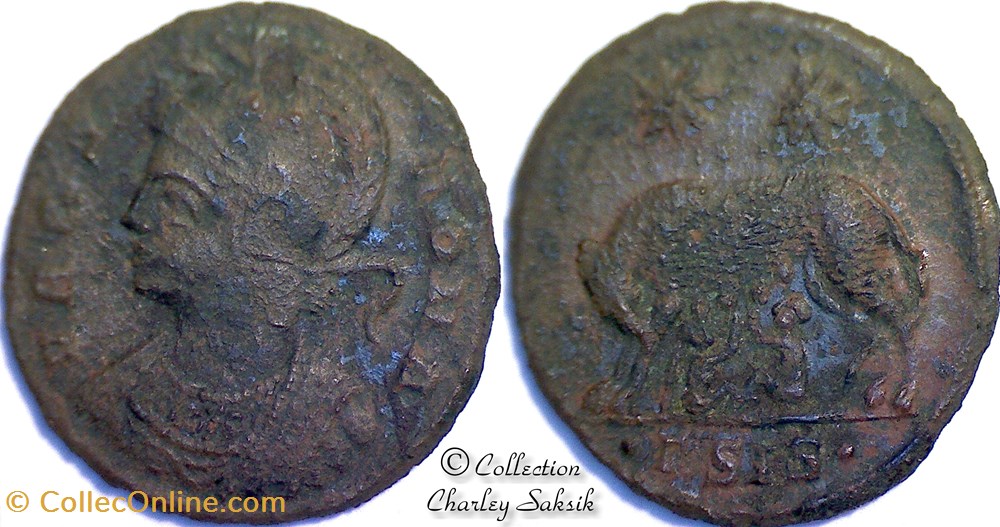 URBS ROMA - Siscia monnaies antiques romaines republicaines imperiales urbs roma siscia