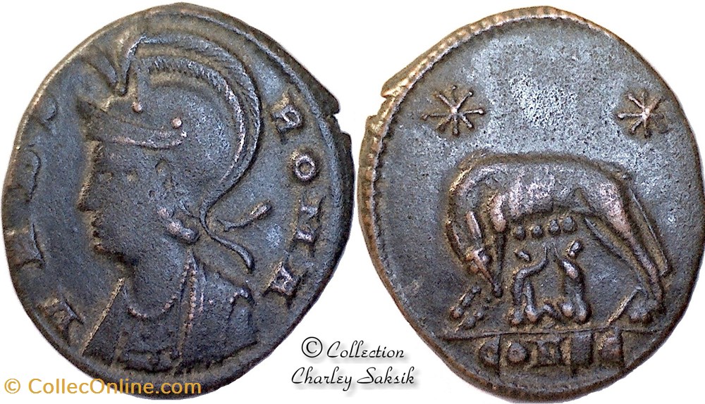 URBS ROMA - Constantinople monnaies antiques romaines republicaines imperiales urbs roma constantinople