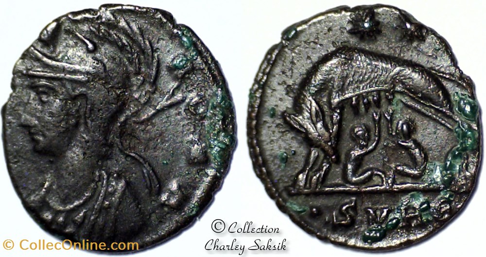 URBS ROMA - Héraclée monnaies antiques romaines republicaines imperiales urbs roma heraclee