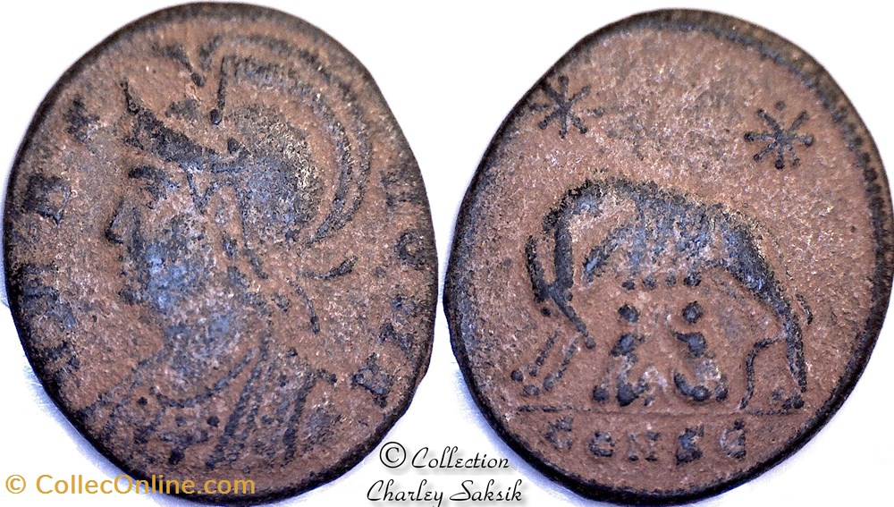 URBS ROMA - Constantinople monnaies antiques romaines republicaines imperiales urbs roma constantinople