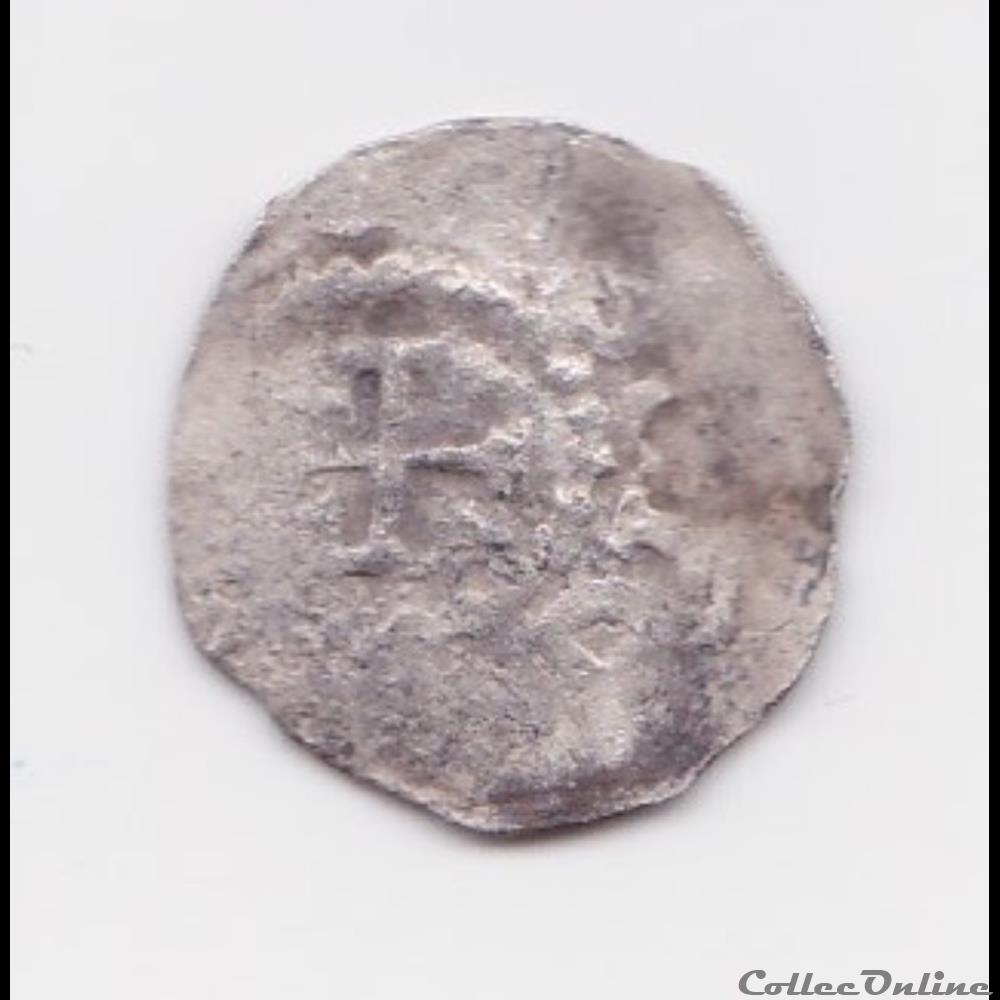 OBOLE INEDITE TYPE N°34 monnaie france feodale obole inedite type n 34