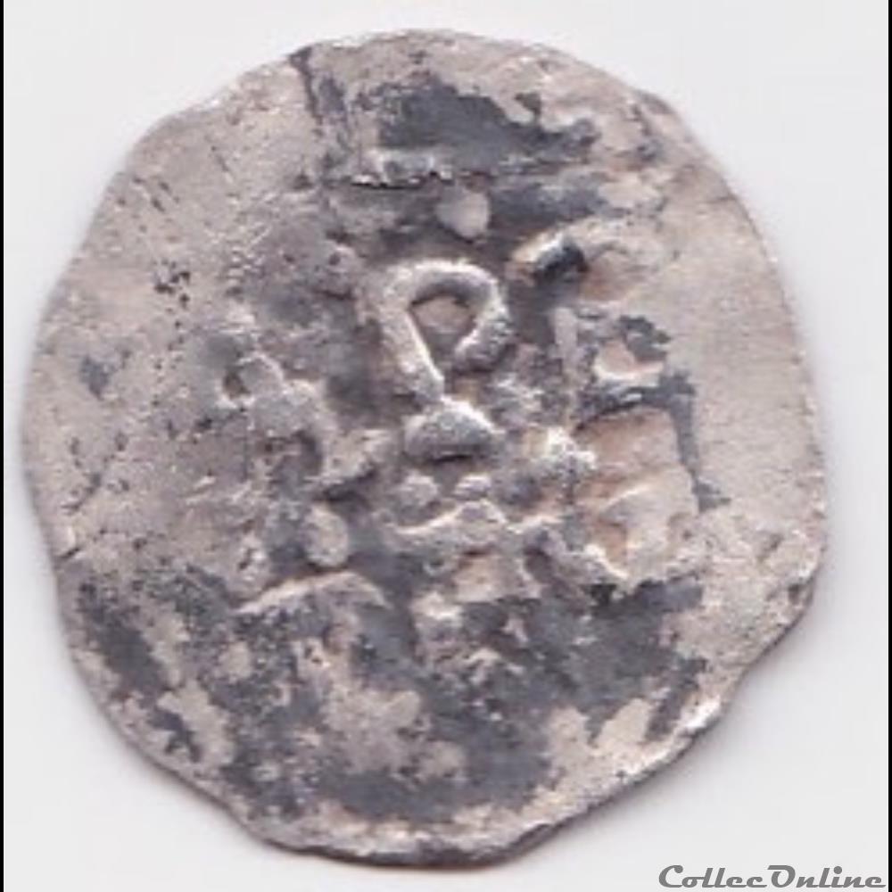 OBOLE INEDITE TYPE N°34 monnaie france feodale obole inedite type n 34
