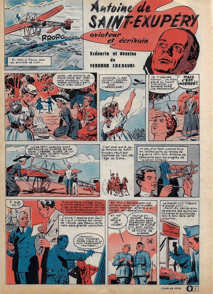 BD SAINT EXUPERY par Fernand Chenaval livre revue bande dessinee bd saint exupery par fernand chenaval