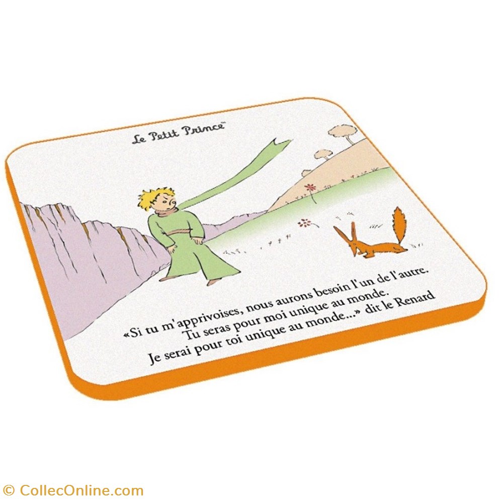 DESSOUS DE VERRE LE PETIT PRINCE art la table argenterie bistrot alimentation bock dessous de verre le petit prince