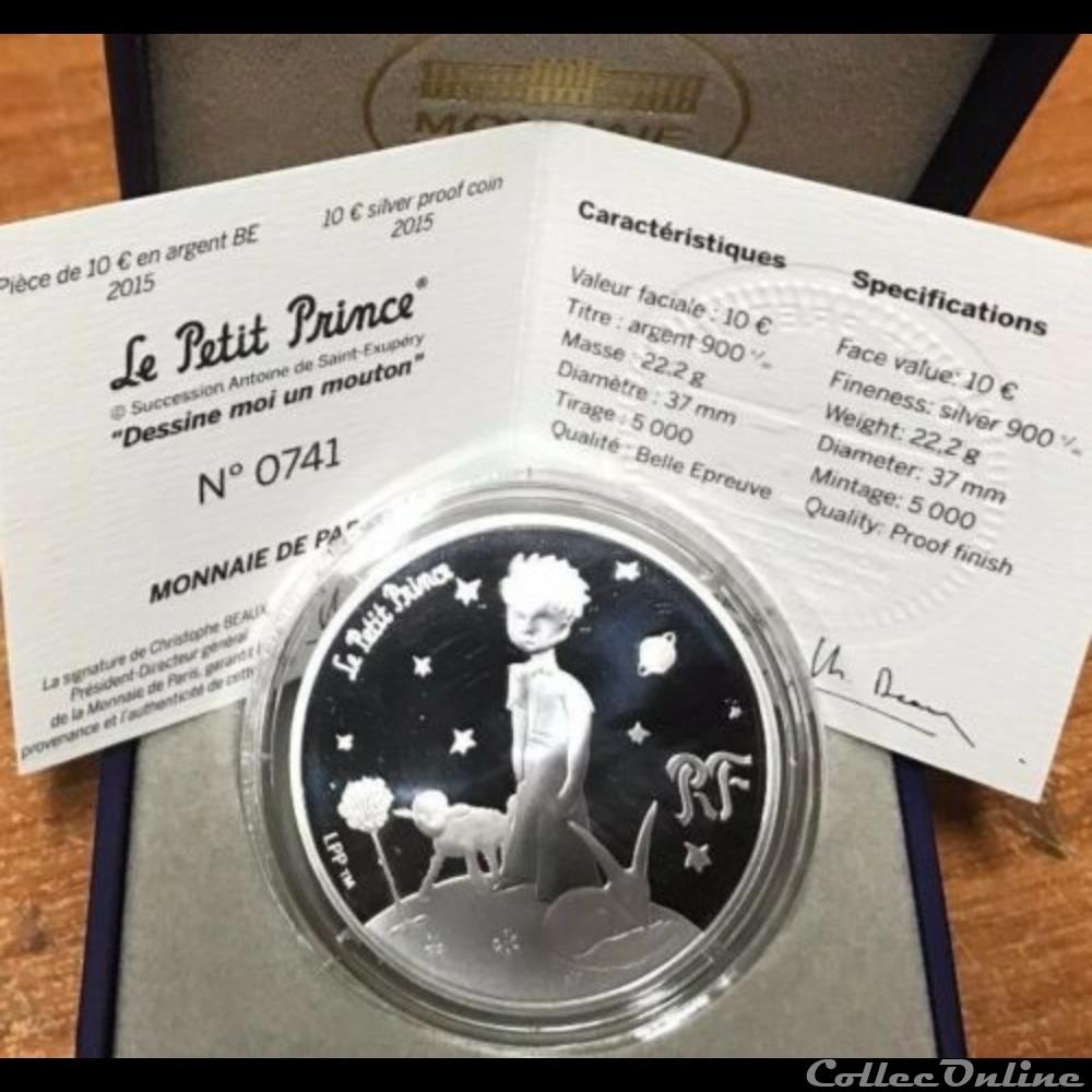PIÈCE 10 EUROS 2015 "dessine moi un mouton" monnaie a france piece 10 euros 2015 dessine moi un mouton