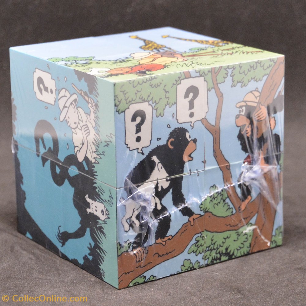 Moulinsart - Cube - Tintin au Congo jeux de societe jouets casse tete puzzle moulinsart cube tintin au congo