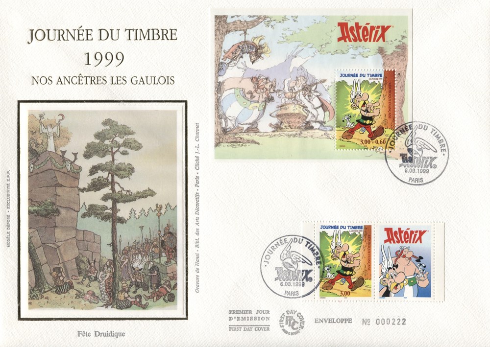 France - 1er - Bloc - Neuf - 1999 - 3,00€-0,60€ - Journée du timbre timbres france 1er bloc neuf 1999 3 00 0 60 journee du timbre