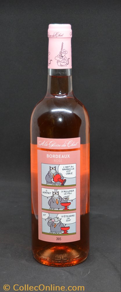 bistrot alimentation bouteille vin a la gloire du chat rose 2015