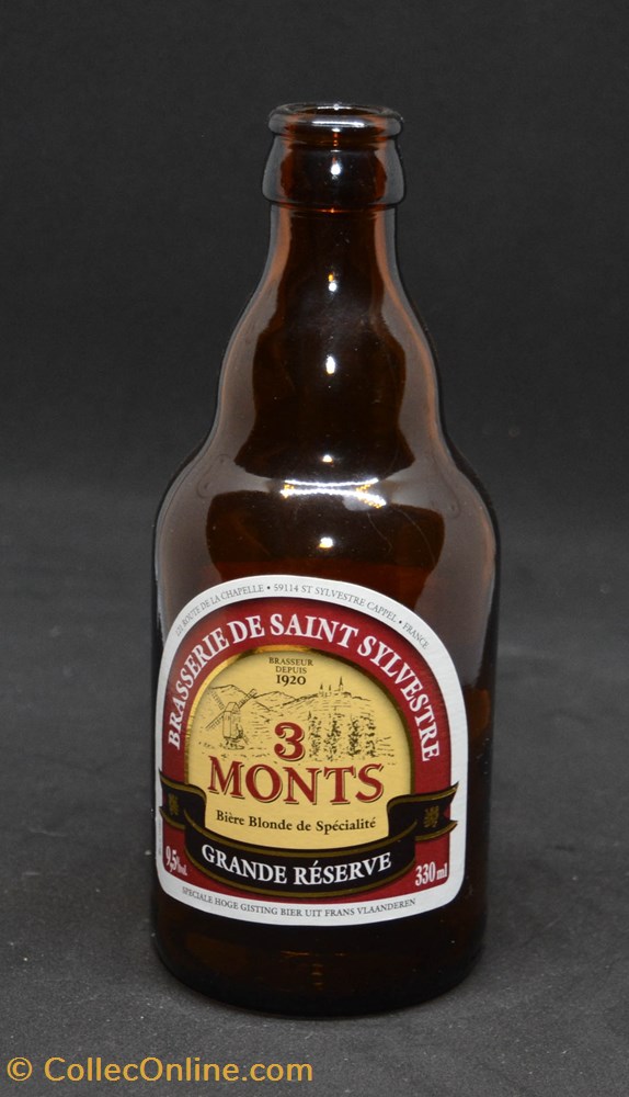 art de la table argenterie bistrot alimentation bouteille 3 monts ambree fr 9 5 33cl