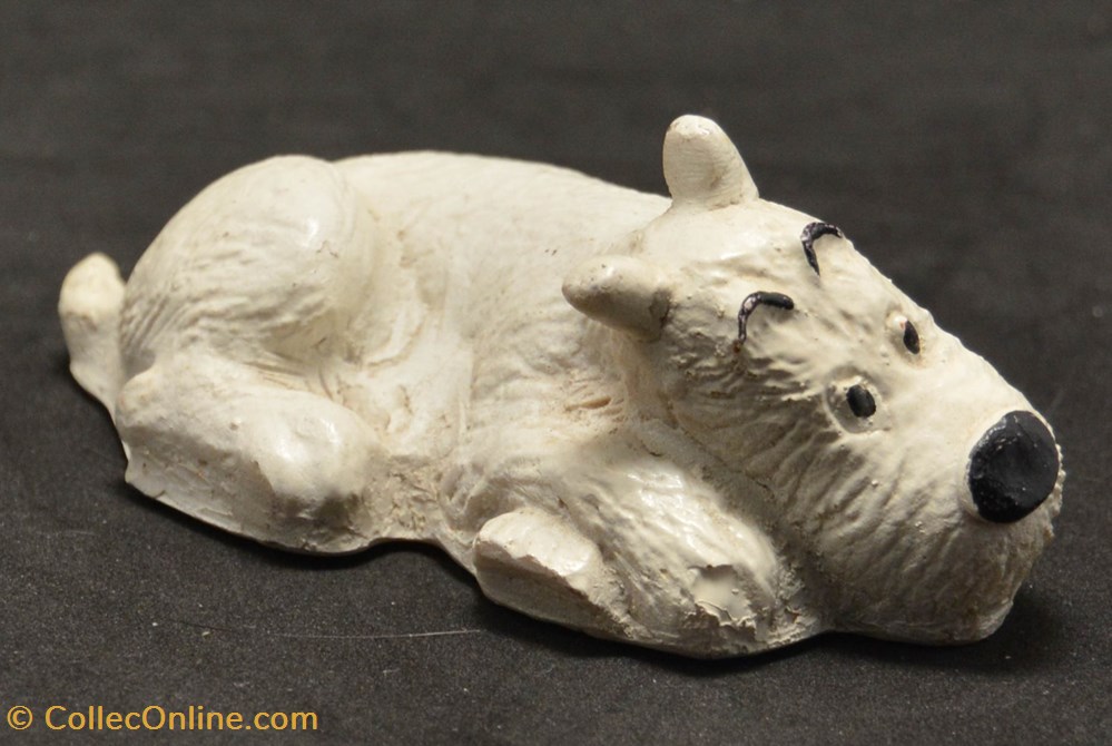 figurines milou platre