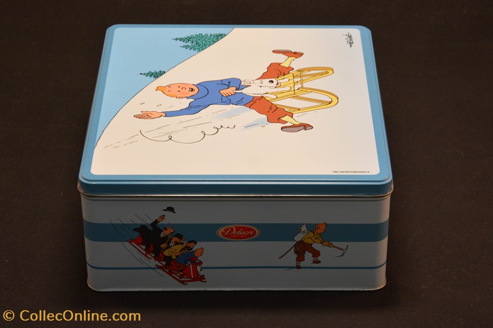 Delacre - 2004 - Sports d'hiver - Tintin en luge 5 diver delacre 2004 sports hiver tintin en luge