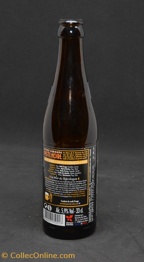 Piste noire - Ambrée - FR - 5,9% - 33cl art de la table argenterie bistrot alimentation bouteille piste noire ambree fr 5 9 33cl