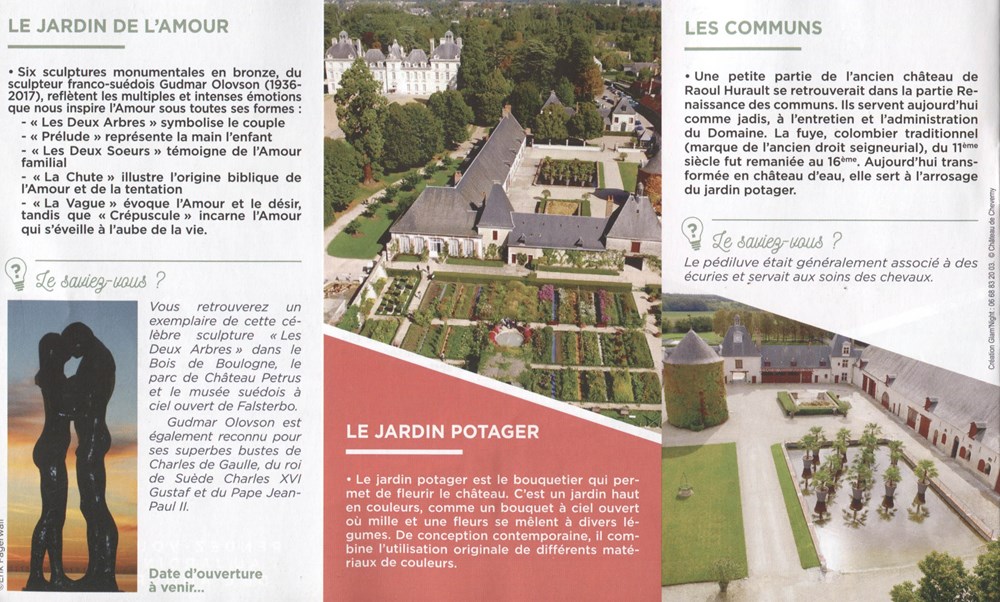 documents anciens tickets entree cheverny livret de visite