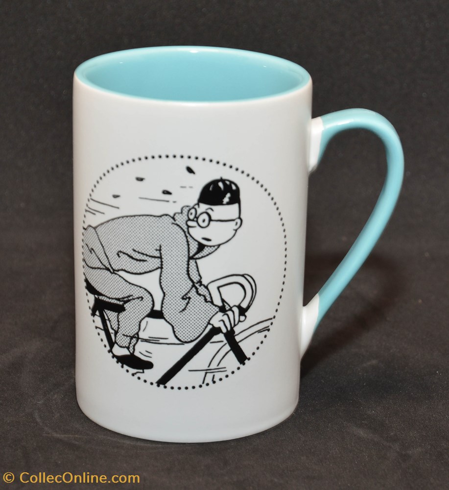 Mug - Moulinsart - 2016 - Tintin à vélo de la table argenterie service the cafe tass mug moulinsart 2016 tintin a velo