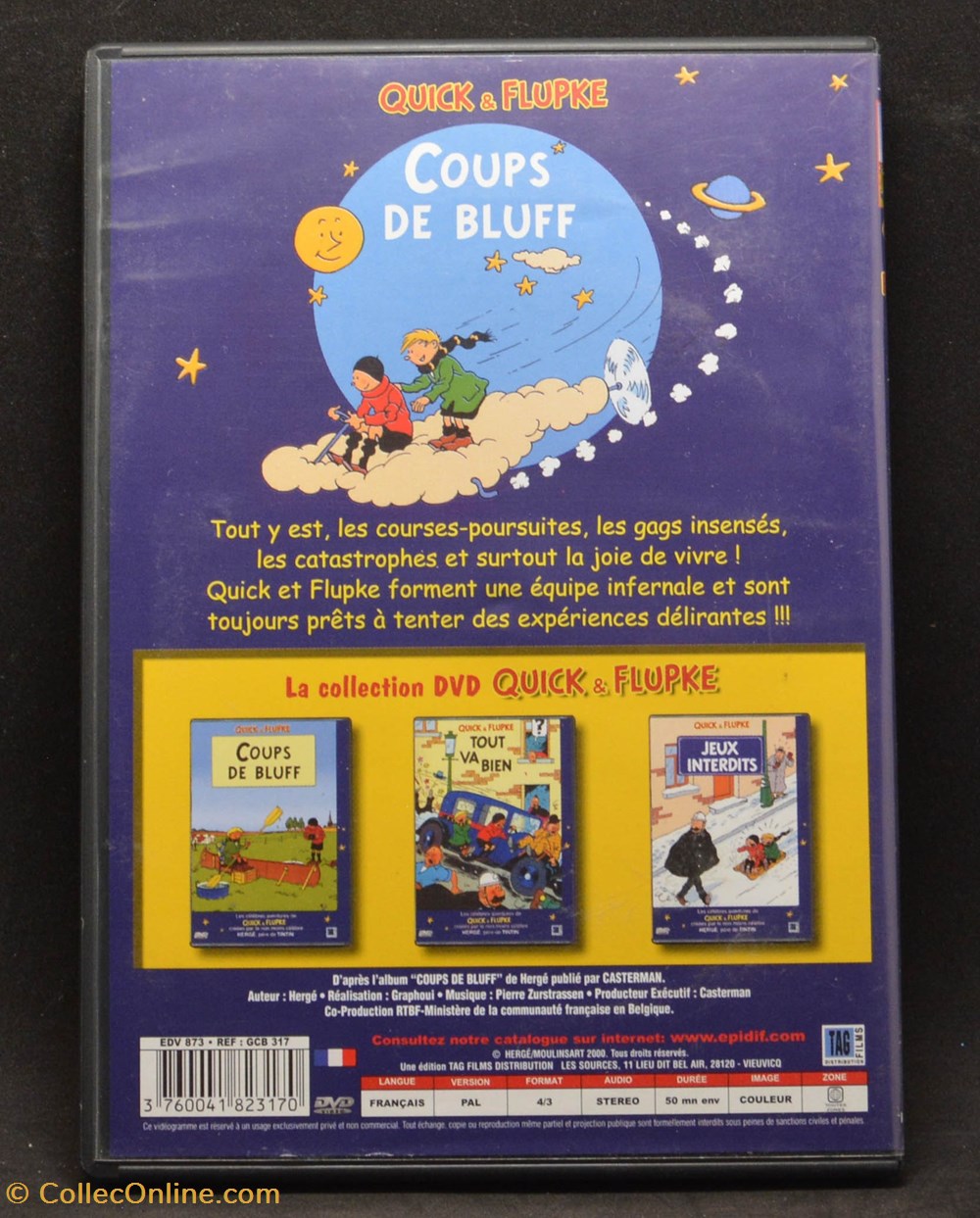 DVD - 2000 - Quice & Flupke - Coups de bluff divers film ray dvd 2000 quice flupke coups de bluff