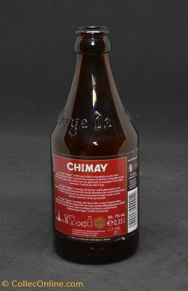 Chimay - Brune - BE - 7% - 33cl art de la table argenterie bistrot alimentation bouteille chimay brune be 7 33cl