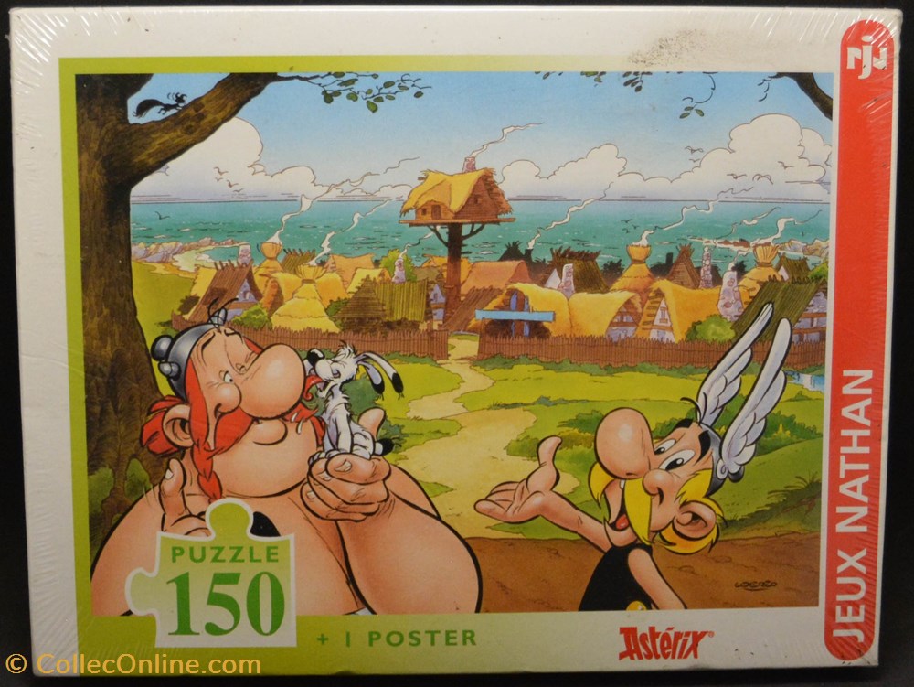 jeux de societe jouets casse tete puzzle nathan 1995 150 pieces notre village