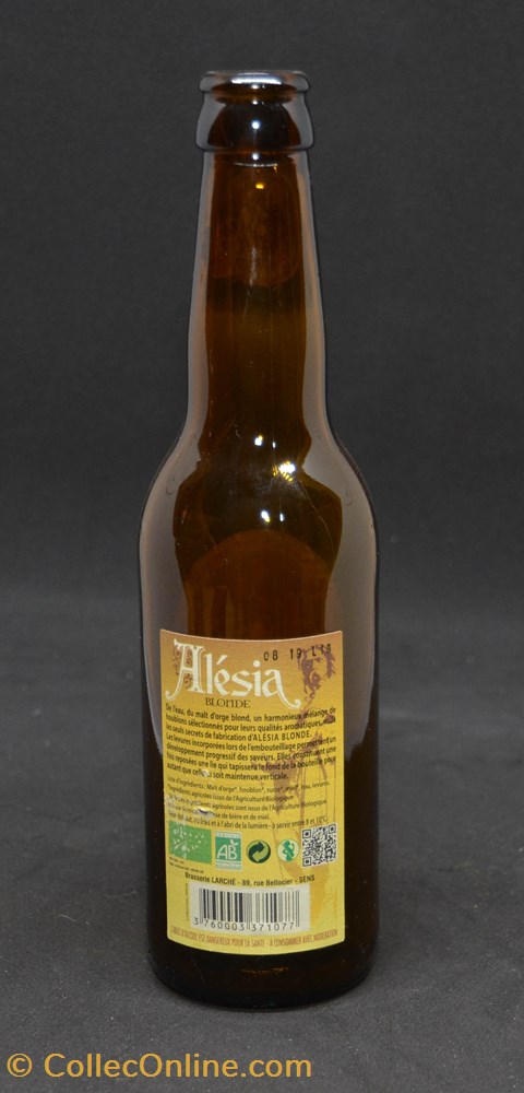 Alésia - Blonde - FR - 6,5% - 33cl art la table argenterie bistrot alimentation bouteille alesia blonde fr 6 5 33cl