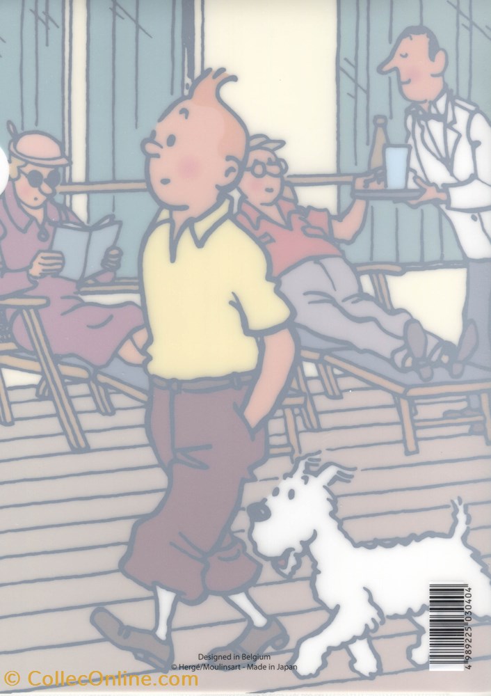 Pochette souple - Tintin et Milou sur le pont vieux papier autre pochette souple tintin et milou sur le pont