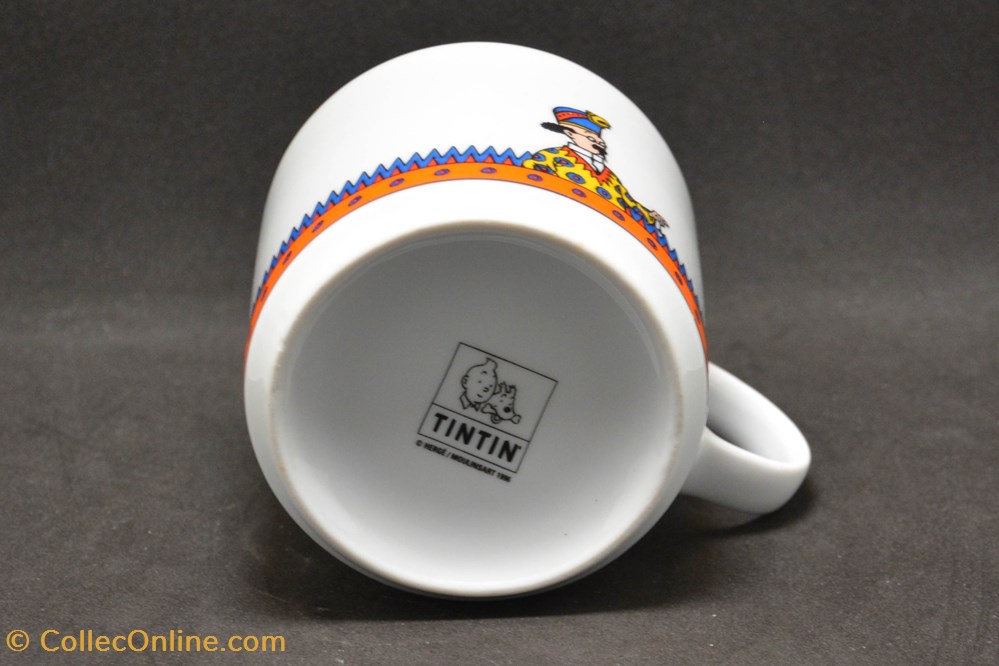 Mug - Moulinsart - 1996 - Série "Le temple du soleil" 3 de la table argenterie service the cafe tasses mugs mug moulinsart 1996 serie le temple du soleil