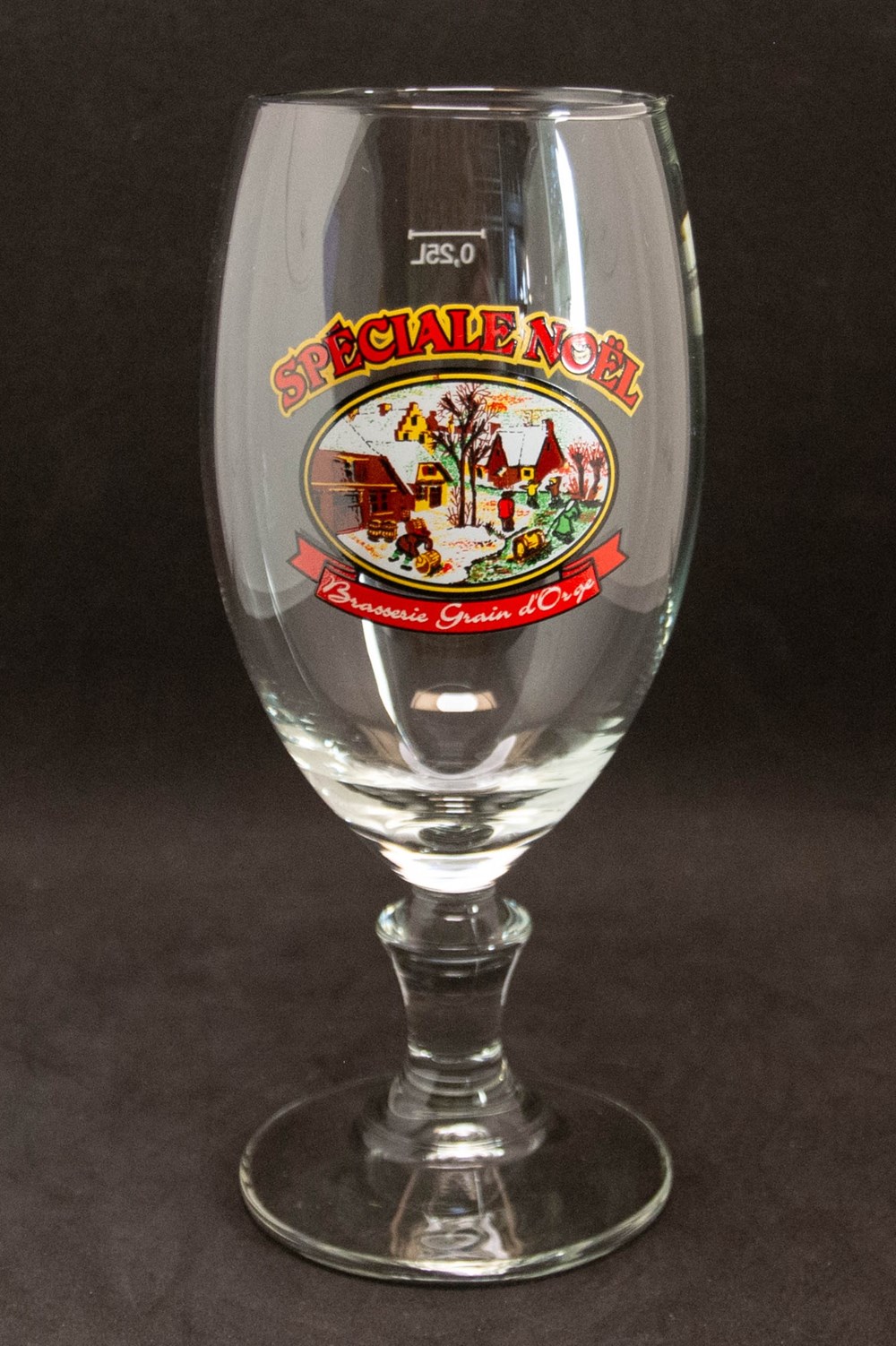 Brasserie Grain d'Orge - Spéciale Noël - 25cl art de la table argenterie bistrot alimentation verres brasserie grain orge speciale noel 25cl