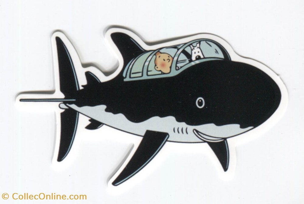 objet publicitaire autocollant requin