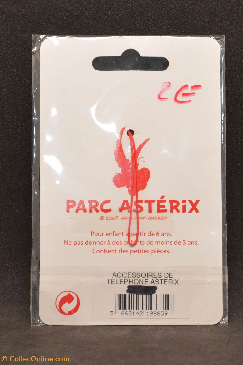 Parc Astérix - 2007 - Accessoire téléphone portable - Astérix divers porte cles parc asterix 2007 accessoire telephone portable asterix