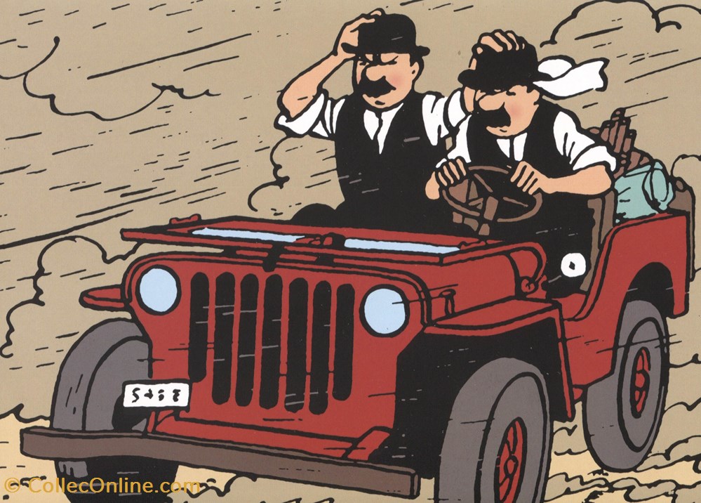 Carte Popu-up - Moulinsart - 2022 - 23x17 - Tintin au pays de l'or noir cartes postales carte popu up moulinsart 2022 23x17 tintin au pays de or noir
