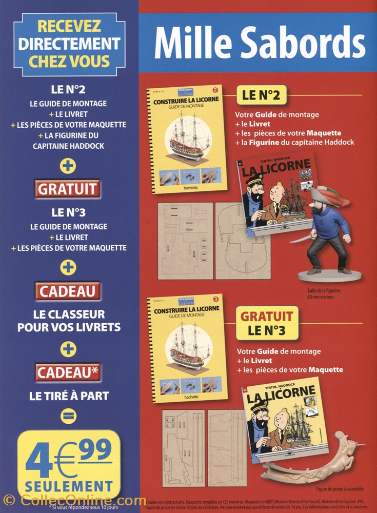 Hachette - La Licorne - 2011 - Offre d'abonnement 4 vieux papier ticket d entree hachette la licorne 2011 offre abonnement