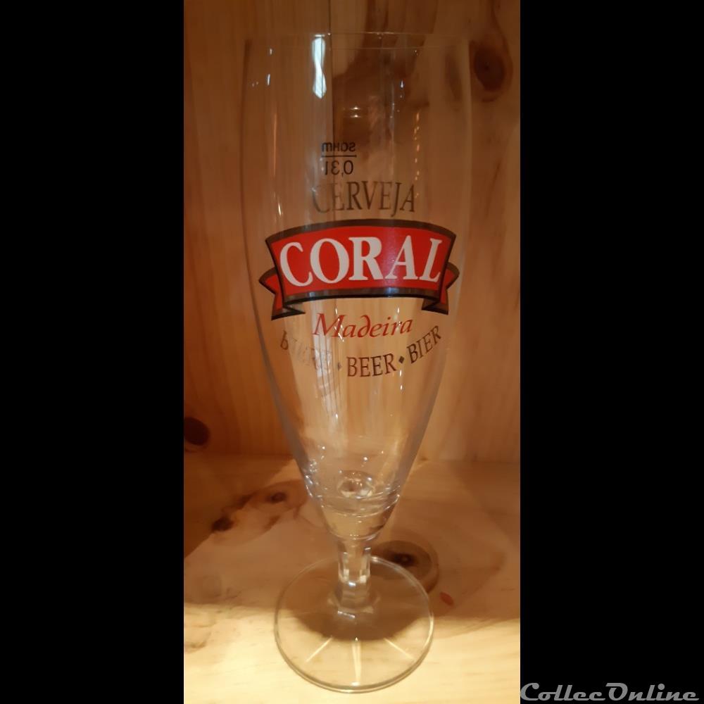 Coral bistrot alimentation verre biere coral