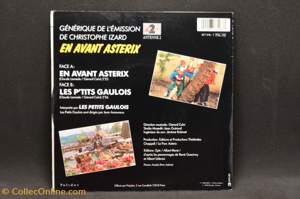 divers film dvd blu ray vinyl 45t parc asterix 1990 en avant asterix