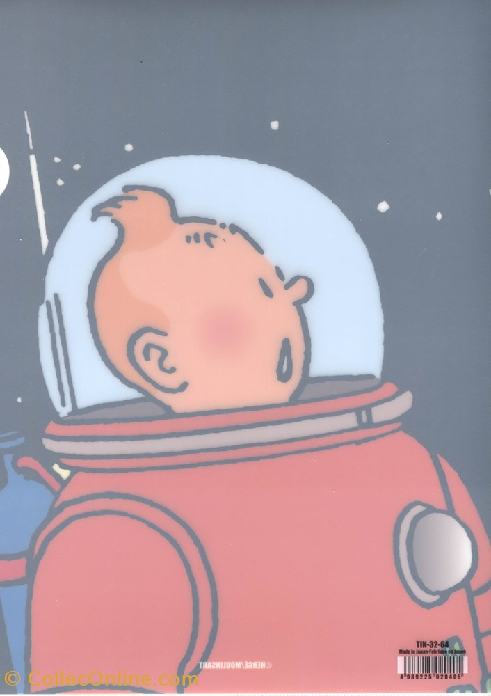 Pochette souple - Tintin cosmonaute vieux papier autre pochette souple tintin cosmonaute