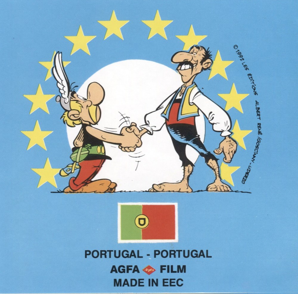 divers agfa 1992 sticker portugal